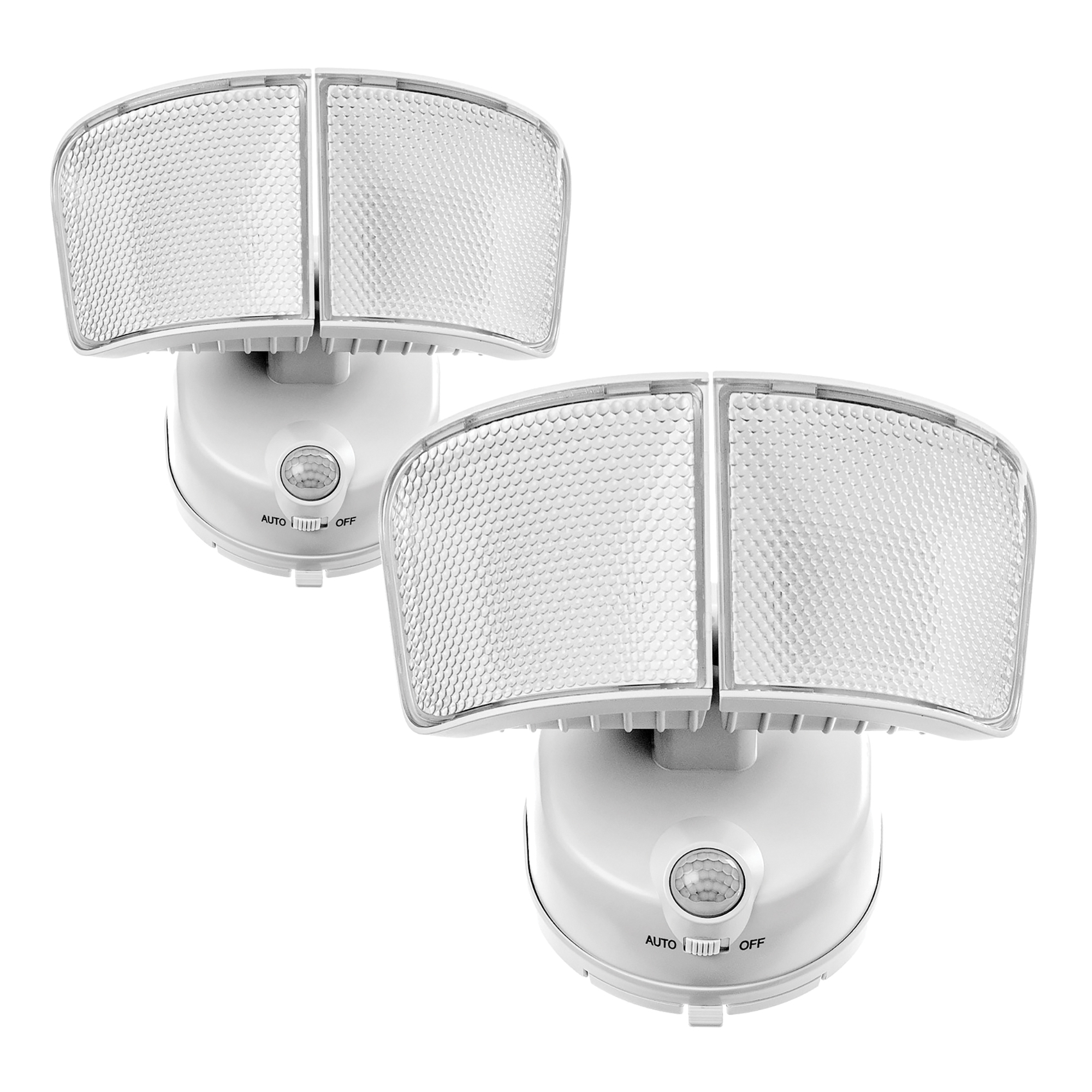 Home Zone Security, Twin-Head Motion-Activated Battery-Operated Lights, Included (qty.) 2 Light Bulb Type LED, Light Output 1000 lumen, Model# ES06572G